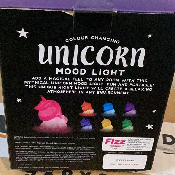 New in box unicorn mood light - Picture 4 of 5
